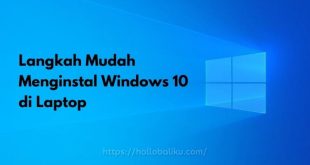 Menginstal Windows 10 di Laptop