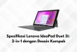 Spesifikasi Lenovo IdeaPad Duet 3i